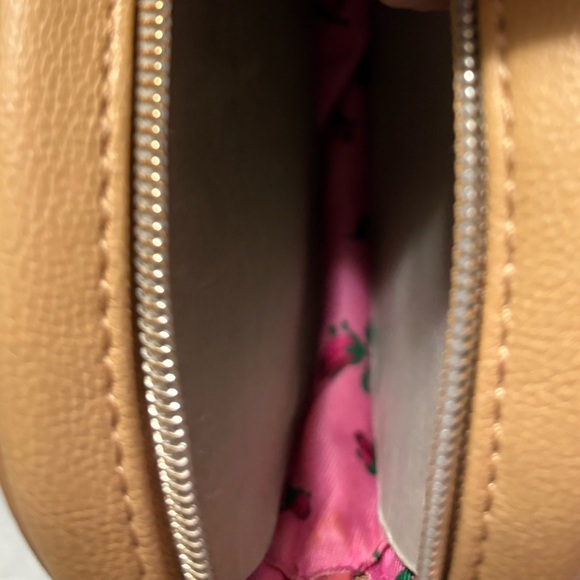 Betsey Johnson Pink Tan Donut Crossbody Bag - Picture 6 of 8